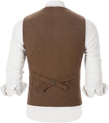 Жакет-жилет чоловічий вінтажний Wolle, класичний, формальний, приталений, для весілля, дружби, світло-блакитний, L