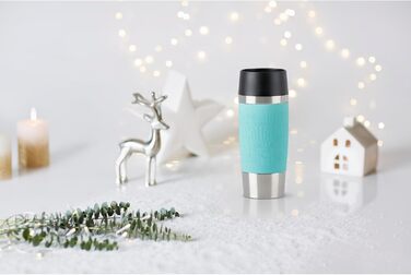Термокружка Emsa Travel Mug Classic, 360 мл, Mintgrün, з рукавом, 4 год гаряче, 8 год холодне, 100% герметична