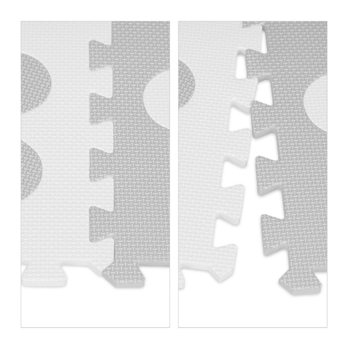 Relaxdays Puzzle Mat with Flower Pattern