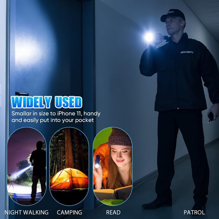 LED ліхтарик WholeFire 2 шт. 5000 люмен, 4 режими, IP65, водонепроникний, для кемпінгу, дітей, туризму, активного відпочинку