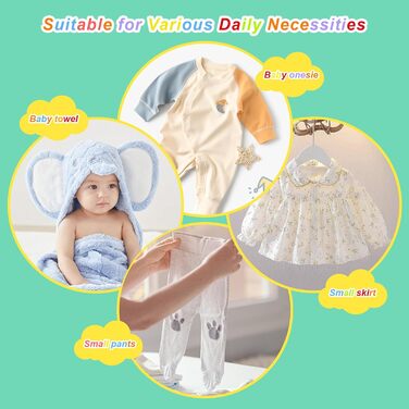 30 дитячих вішалок для одягу, регульовані, 28-36 см, з антиковзким покриттям та бантиками, для дітей, сірі