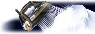 Відпарювач дорожній Calor Pure Dampfbügeleisen FV9839C0 - чорний/золотий (3000 Вт, 350 мл, 260 г/хв)
