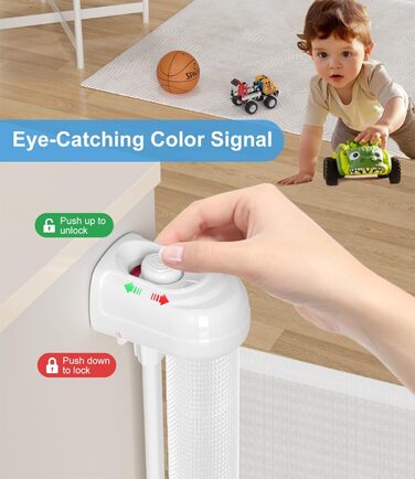 Захист від травм для дітей Nalezuns: розсувна сітка для дитячих воріт, 0-180 см, сірий колір