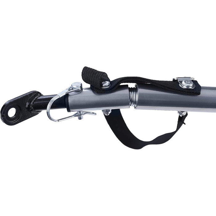 Причіп для велосипеда для собак, складний, до 40 кг, сірий/блакитний