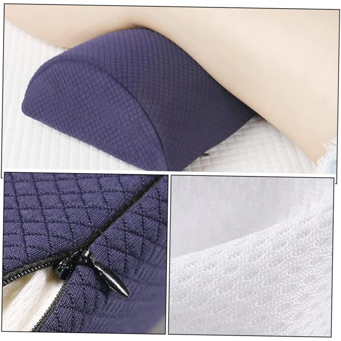 JECOMPRIS Half-Cylindrical Leg Pillow Neck Support Pillow Cushion Pillow Elastic Knee Pillow Knee Protector Rest Pillow for Office Back Pillow Sponge Neck Cushion Rest Mat Head Pillow