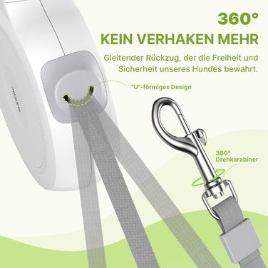Рулетка для собак Active Brake - міцна повідка для середніх та великих собак до 60 кг (5 м)