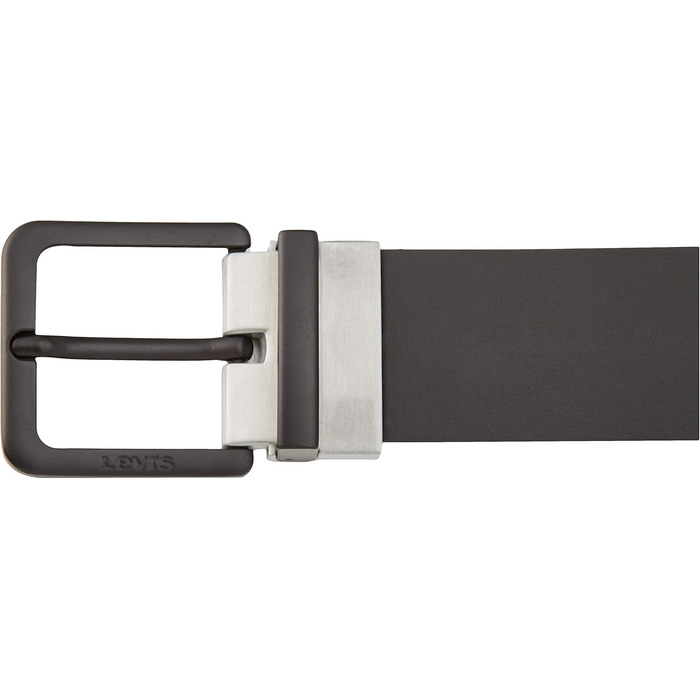 Чоловічий ремінний пояс Levi's Louis, чорний, з можливістю реверсу