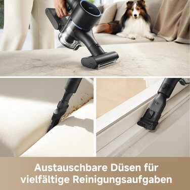 Бездротовий акумуляторний пилосос Mova Sense S4: до 97 хвилин роботи, для килимів, твердих підлог та шерсті тварин