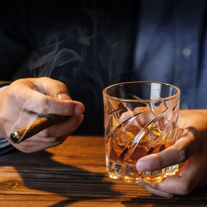 Набір склянок для віскі ParaCity - 2 шт., поворотні, вінтажні, для коктейлів та текіли, набір для бару та вечірок, подарунок для чоловіків