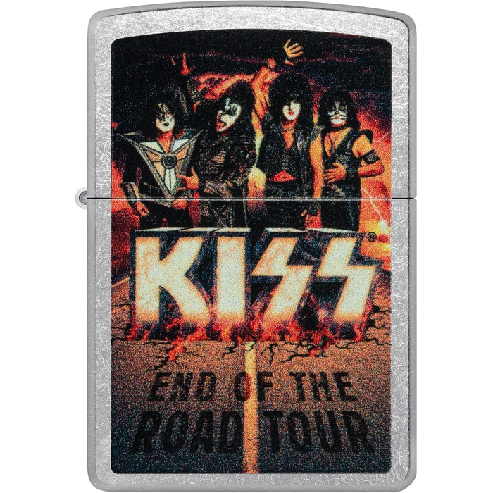 Запальничка Zippo Kiss End of The Road Street Chrome, кишенькова, оригінал