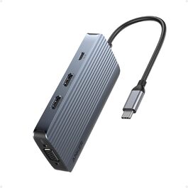 USB-C хаб Anker: док-станція з двома HDMI, 100W, 10Gbit/s, 8 портів для MacBook, Dell, iPad Pro