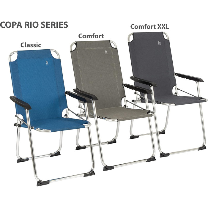 Крісло для кемпінгу Bo-Camp Copa Rio Comfort: розкладне, для саду, риболовлі (бежеве)