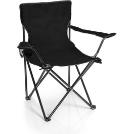 Крісло для риболовлі BigDean - складане, з підстаканником та сумкою. Риболовне крісло, складаний стілець для відпочинку, садова меблі