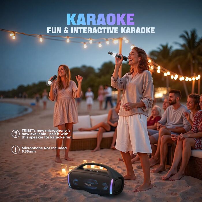 Портативна Bluetooth колонка TRIBIT StormBox Blast 2 200W IP67 - Водонепроникна, з LED, XBass, до 30 год, TWS