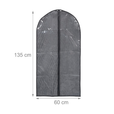Relaxdays Clothes Storage Bags - 6 Pack, 135 x 60 cm
