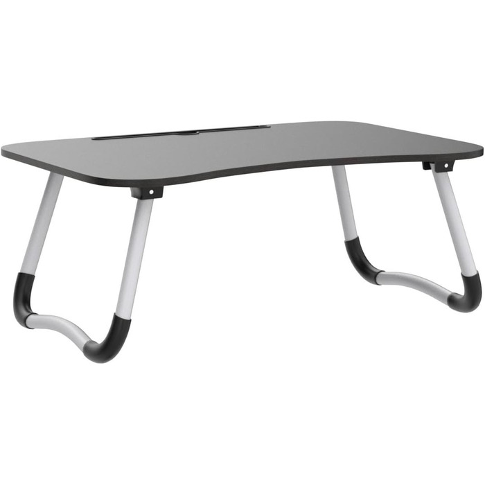 Регульований столик для ноутбука в ліжко, підставка для ноутбука, трансформер, 60 x 40 см (Чорний)