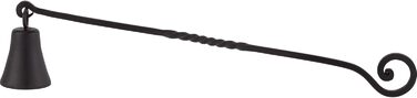 RTZEN - Décor Candle Snuffer with Long Handle, Black Wrought Iron Candle Snuffer, Easily Extinguish Any Candle in Dining Room, Kitchen, Bathroom or Spa, Handmade Authentic Unique Gift