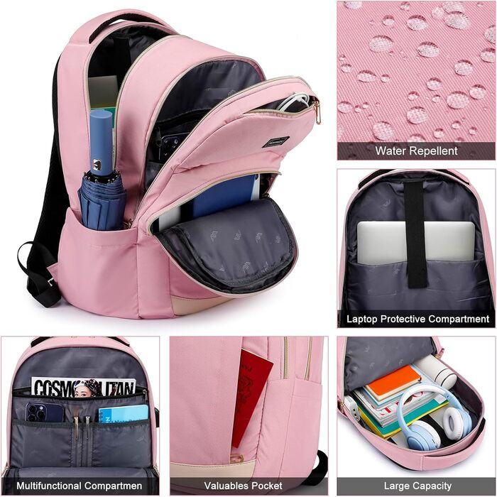 Рюкзак YIORMIOR для підлітка (хлопчик/дівчинка) з USB-портом, 35L, 15.6