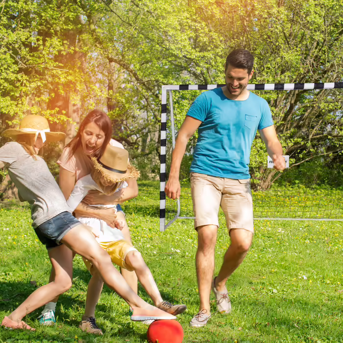 Relaxdays XXL Metal Football Goal