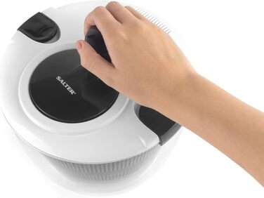 Салатниця-центрифуга Salter 3.5L – миття, сушіння та подача, чорна