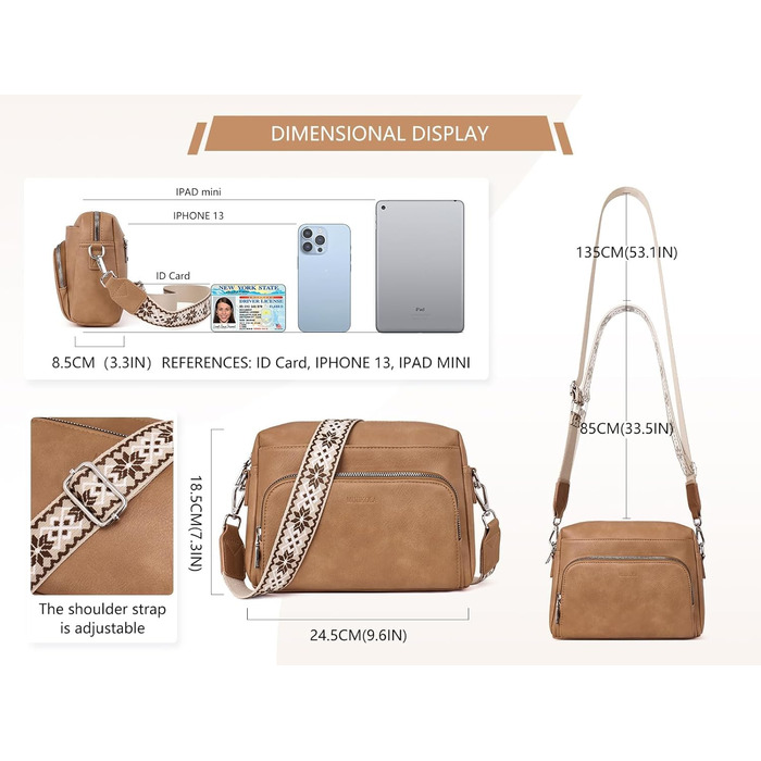 Сумка жіноча через плече MUIIKOLA крос-боді екошкіра жовто-хакі з регульованим ремінцем