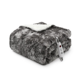 Електрична ковдра LinTimes з автовимкненням, 6 температурних режимів, 180 x 130 см, сіра