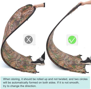 Brian & Dany Pop Up Camping Shower Tent - Portable Changing Tent with Rain Protection & Windows - Outdoor Privacy Shelter, UPF 50+ Waterproof, 120x120x190cm Camo Green
