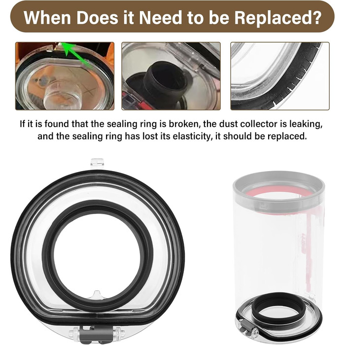 Контейнер для пилу AiLomey (замінник) для пилососів Dyson V12 Detect Slim, V10 Digital Slim. Сумісний з моделями V11, V15. Номер деталі 965272-01