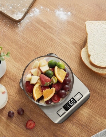 Кухонні ваги BOTC, жовтий/золотий, до 10 кг