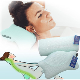 RELAXATION SET Serenity 2in1 - relieves the spine for 100% RELAXATION - exclusive, gentle & sustainable brand fabric - bathtub cushion + back roller