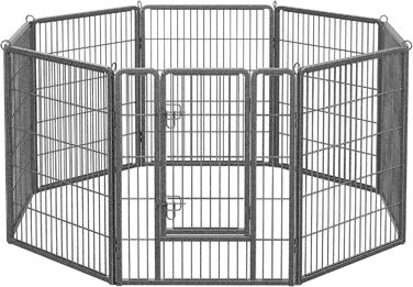 Вольєр для тварин Feandrea Freilaufgege XXL (77x100 см), сірий, збірний, для дому та вулиці
