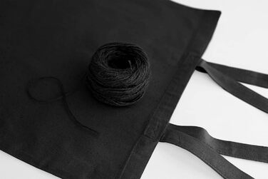 Cotton bag 38x42 cm blank, 25 pieces - Two SHORT handles OEKO-TEX® certified fabric bag, shopping bag, cotton bag, tote bag, jute bag, fabric bag, shopping bag to paint black.
