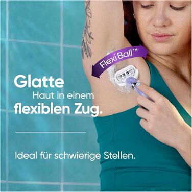 Жіноча бритва Gillette Venus Extra Smooth Swirl, фіолетова (набір: 1 бритва + 9 змінних касет)