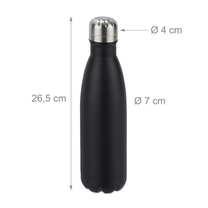 Relaxdays Stainless Steel Water Bottle