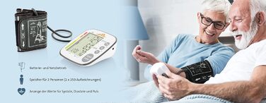 Тонометр на плече ETA для 2 осіб, пам'ять 2x250 записів