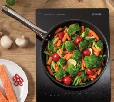 Індукційна плита Gorenje ICR2000SP, 10 рівнів потужності, функція Booster, чорна