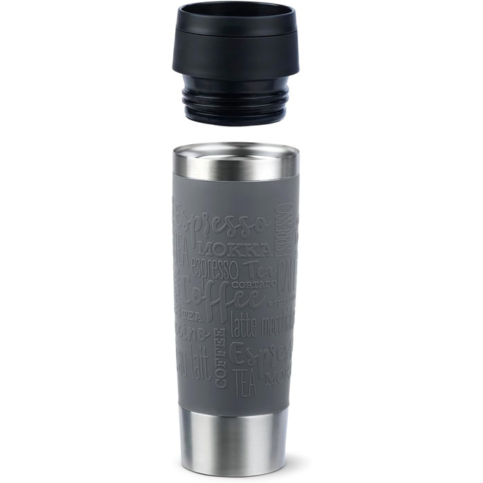 Термокружка Emsa N20220 Travel Mug Classic, 0.5 л, нержавіюча сталь, 6 год гаряча, 12 год холодна, герметична, для подорожей