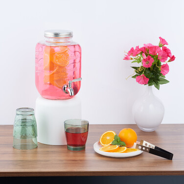 Relaxdays Fruit Infuser Drink Dispenser - 4 Liter