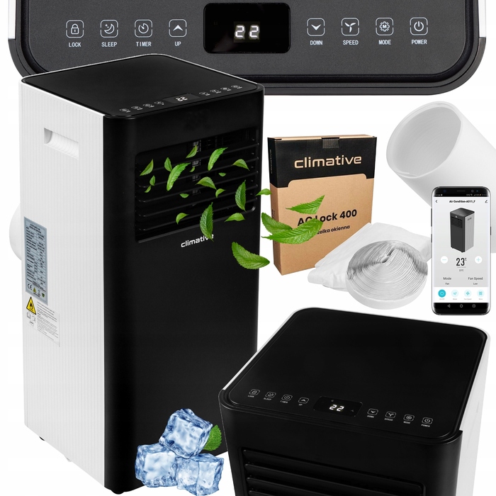 Переносний кондиціонер Climative DUO WiFi 3кВт 3в1