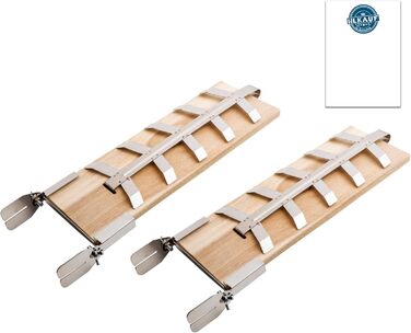 Набір дощок для копчення лосося на відкритому вогні (2 шт.) із кедра з кріпленнями з нержавіючої сталі для вогнищ та грилів