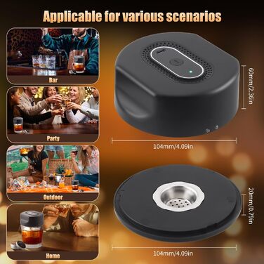 Електричний набір для копчення коктейлів та віскі з 6 ароматами, Infuser для віскі, подарунок для любителів коктейлів