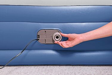 Надувний матрац Bestway TriTech Vento Double XL з електронасосом 203x152x46 см