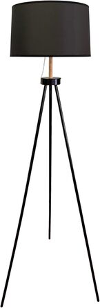 Стельова лампа Bel Air Home NAPOLI на штативі з 3 ніжками, чорна - 160 см, сучасний дизайн