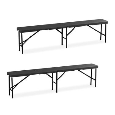 Relaxdays Beer Bench 2-Piece Set 180 cm