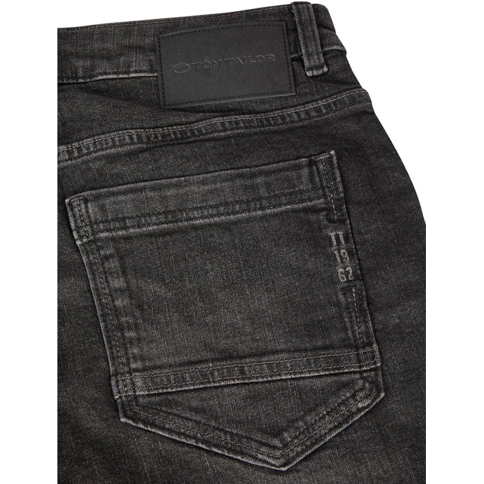 Джинси чоловічі TOM TAILOR Marvin Straight Fit, еластичні, блакитні/чорні, розміри 30-42