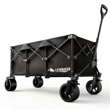 Візок-садовий LEWANJA Bollerwagen 250л, 200кг, гальма, регульована ручка - для кемпінгу, пляжу, саду