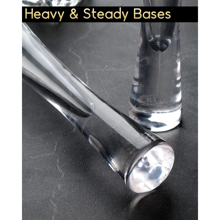 Набір з 2 склянок для шампанського 145 мл, склянки з кришталю, для шампанського, просекко, лікеру, ручної роботи, прозорі