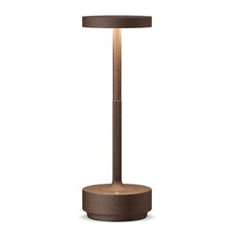 Настільна лампа бездротова LED для вулиці та дому IP54, акумулятор 5000mAh, димується, 3 кольори світла, зарядка від USB (Іржавий)