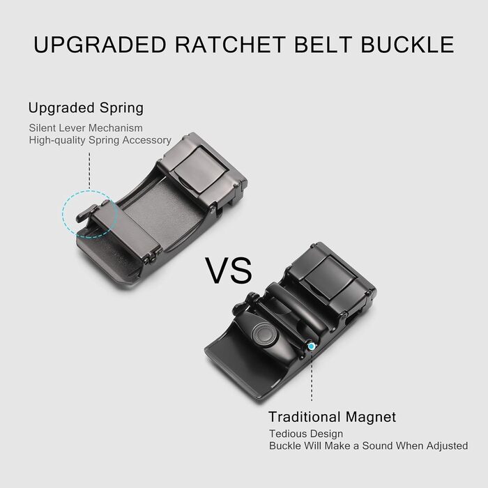 Чоловічий шкіряний ремінь SENDEFN з автоматичною застібкою-ратом, ширина 35 мм, регульований розмір (115 см/32''-38'', 125 см/36''-42''), колір: золотий діагональний коричневий