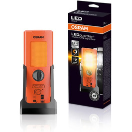 Освітлювальний LED маяк Osram LEDguardian TRUCK FLARE Signal TA19 для вантажівок, автобусів і транспортних засобів понад 3,5 т, переносна попереджувальна лампа, LEDSL103